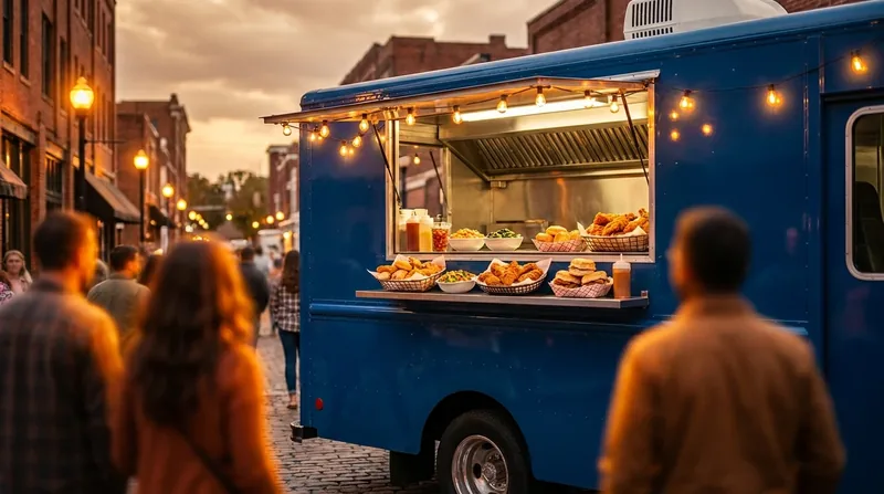 Customers lining up at a food truck window, How to Start a Food Truck in Boise