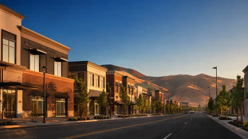 Suburban commercial street with foothills in the distance, Idaho Home Occupation Permits